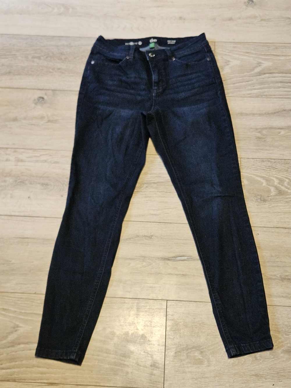 Dip Repreve Mid-rise Skinny Dark Wash Jeans Women's 8